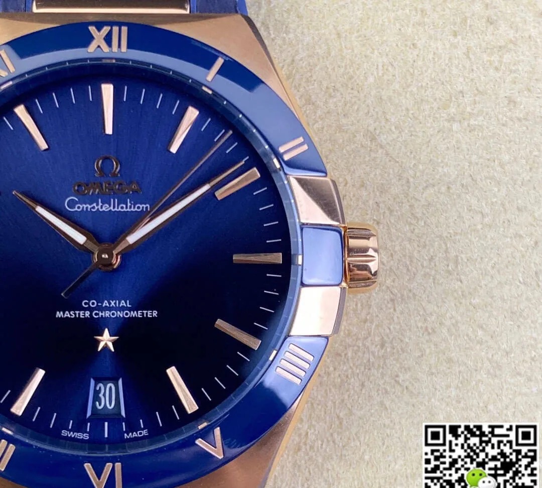 SBF Omega Constellation 131.63.41.21.03.001 VS Factory 1:1 Best Edition Replica Watch Leather Strap